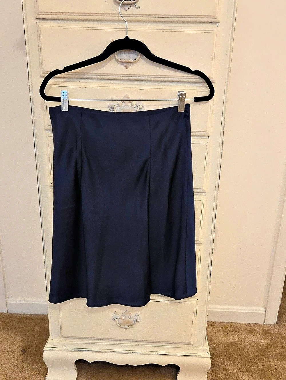 J.Crew Women'Small Midi Skirt in Blue Size Small Like New